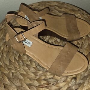 Steve Madden Tan Strappy Sandals